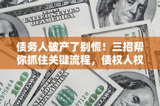 武汉债务人破产了别慌!三招帮你抓住关键流程,债权人权益不再缩水 武汉债务人破产了别慌!三招帮你抓住关键流程,债权人权益不再缩水